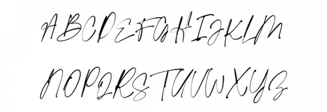 ligatures-script Regular 字体 大写