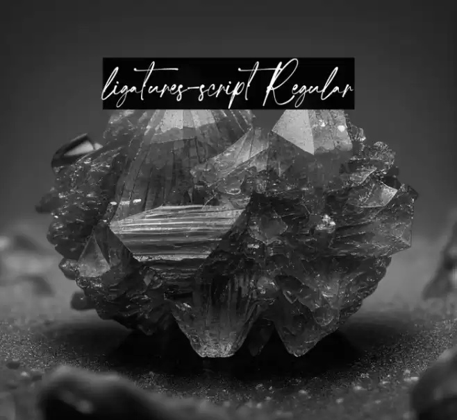 ligatures-script Regular Font examples