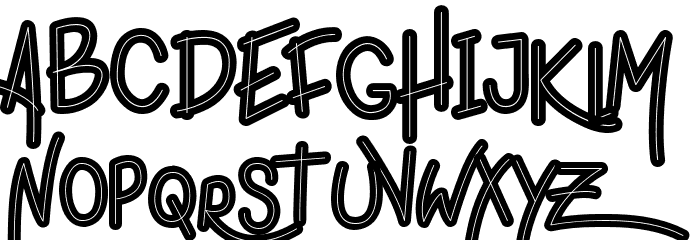 ligera rouden Decorative Font LOWERCASE