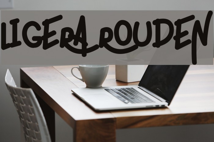 ligera rouden Font examples