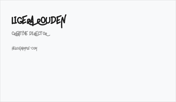 ligera rouden Business Card