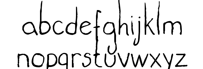 lights out Font LOWERCASE