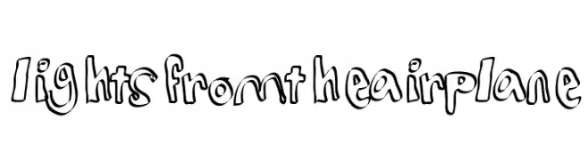 lightsfromtheairplane  Fuentes Gratis Descargar