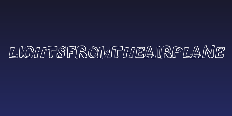lightsfromtheairplane Social Header