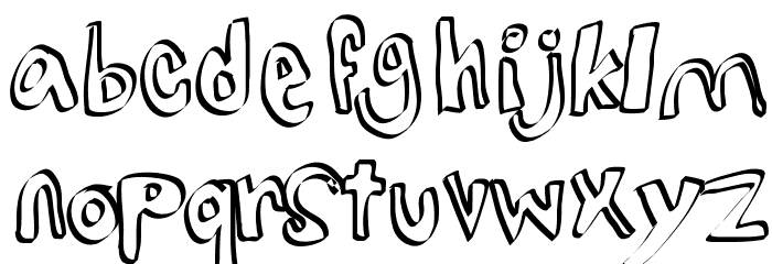 lightsfromtheairplane Font LOWERCASE