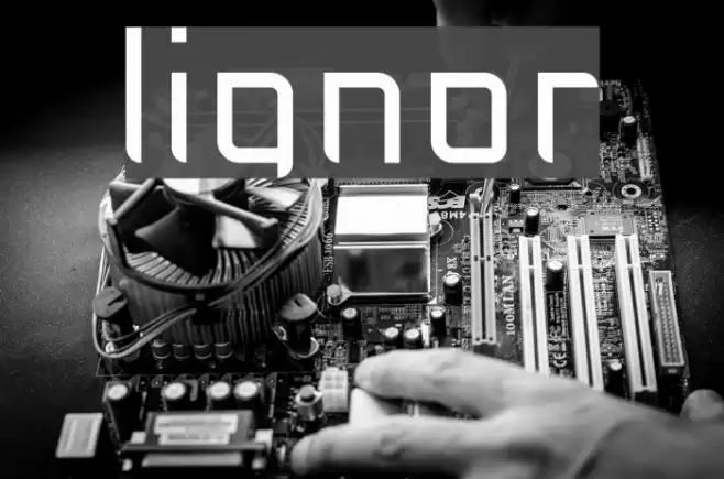 lignor Font examples