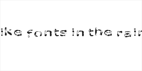 like fonts in the rain Logo