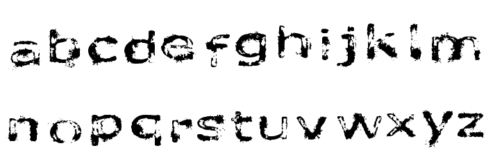 like fonts in the rain Font LOWERCASE