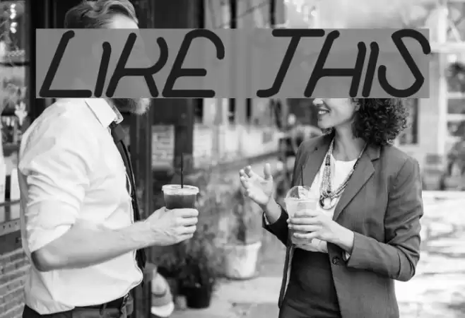 like this Font examples