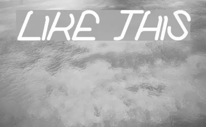 like this Font examples