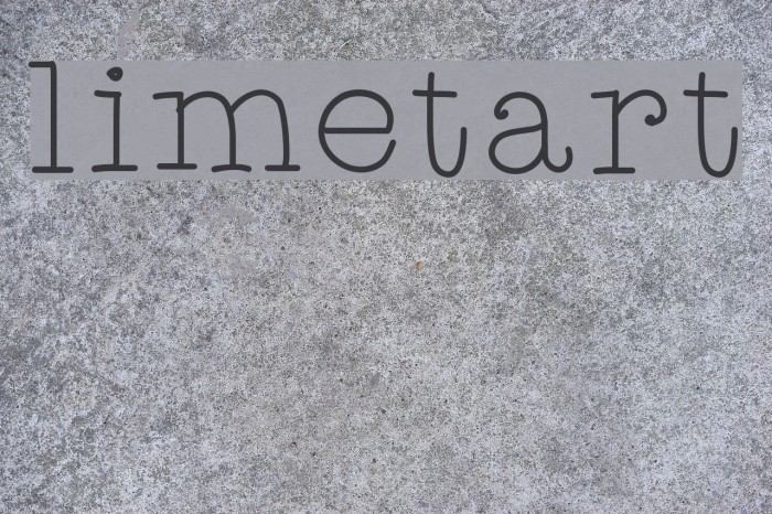 limetart Font examples