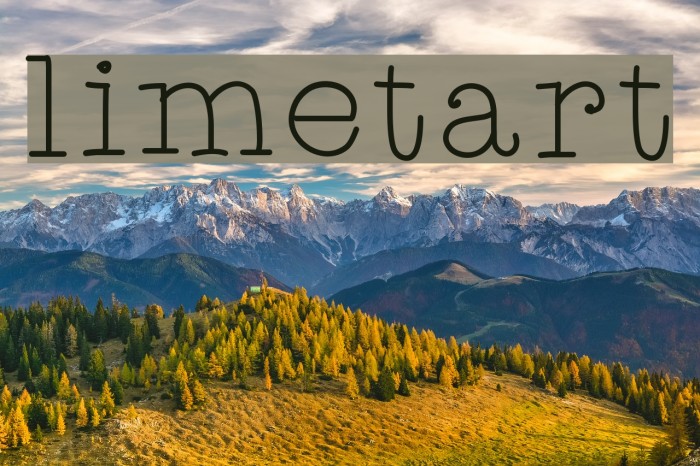 limetart Font examples