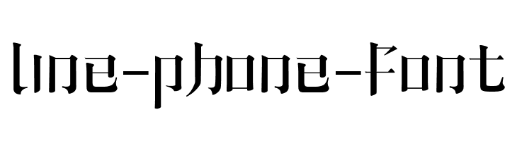 line-phone-font फ़ॉन्ट