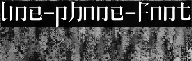line-phone-font Font examples