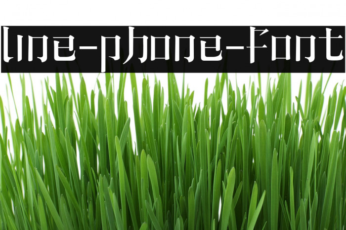 line-phone-font फ़ॉन्ट examples