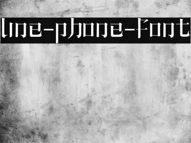 line-phone-font Font examples