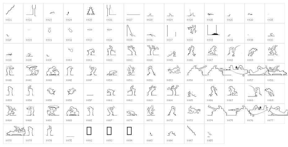 linea__1 Character Map