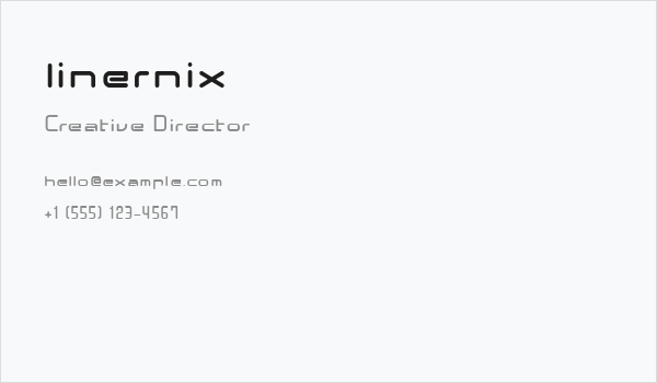 linernix Business Card