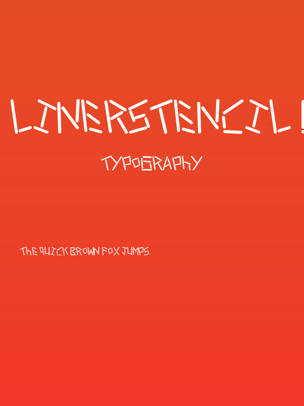 linerstencil bold Poster