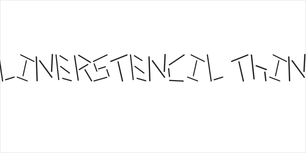 linerstencil thin Logo