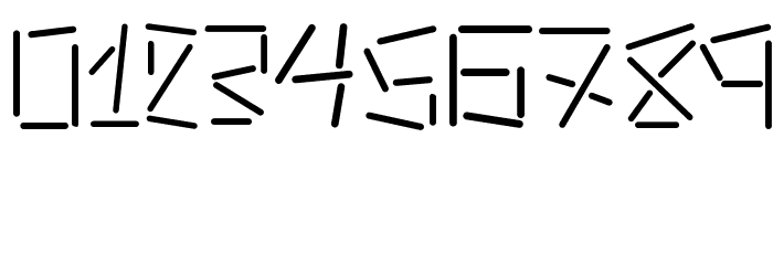 linerstencil Font OTHER CHARS