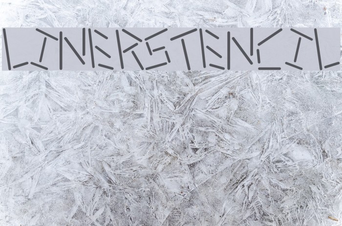 linerstencil Font examples