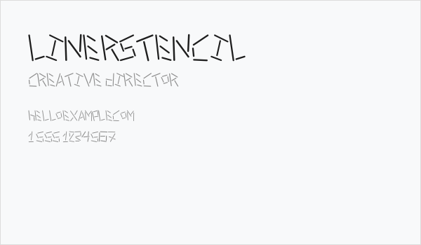 linerstencil Business Card