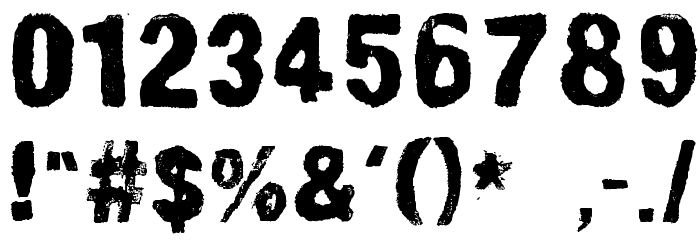 lino-set Font OTHER CHARS