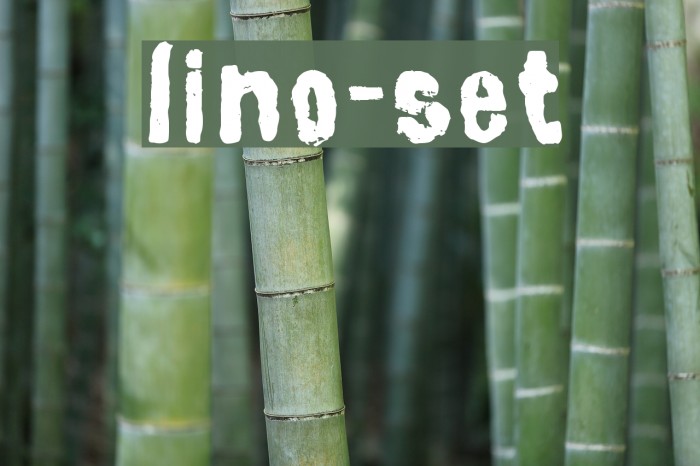 lino-set Font examples