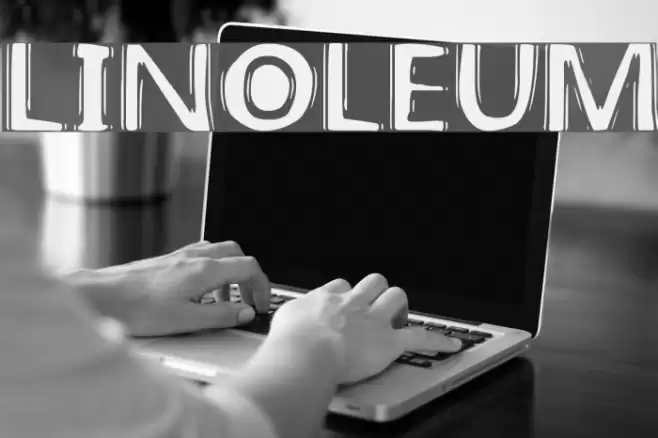 linoleum Font examples
