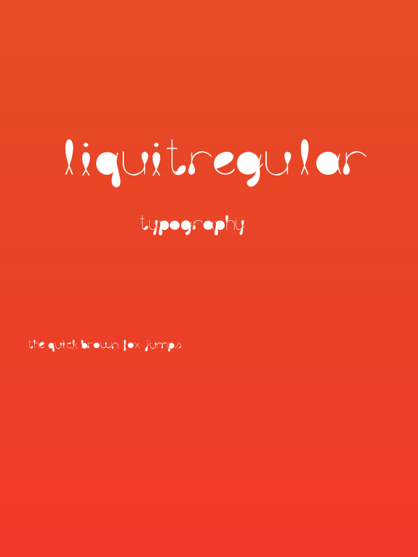 liquitRegular Poster