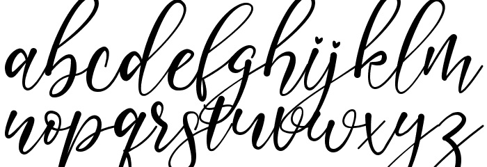 lisalovely Font LOWERCASE