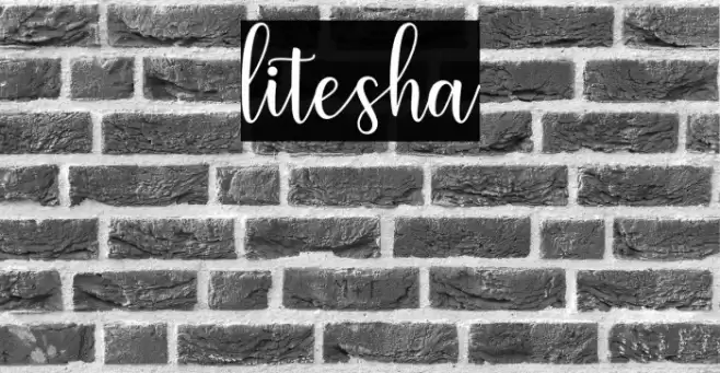 litesha Font examples