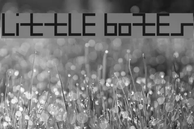 little boxes Font examples