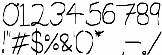 little miss script Font OTHER CHARS