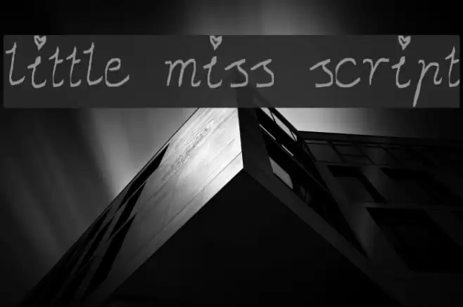 little miss script Font examples