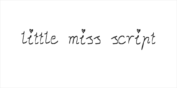 little miss script Logo