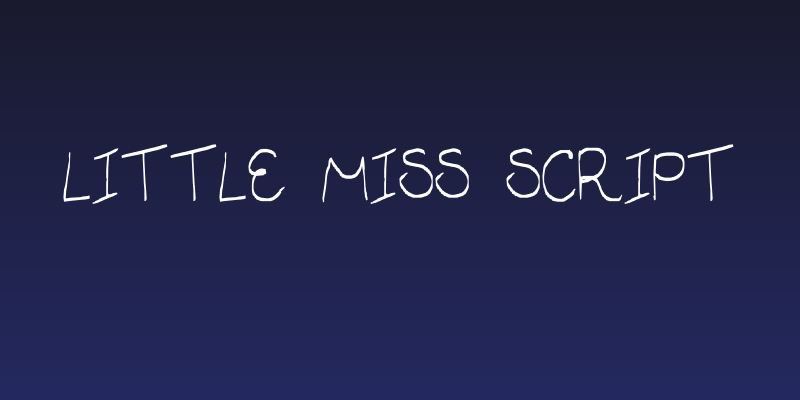 little miss script Social Header