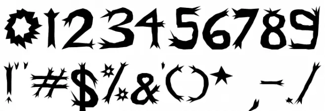 little monster Font OTHER CHARS