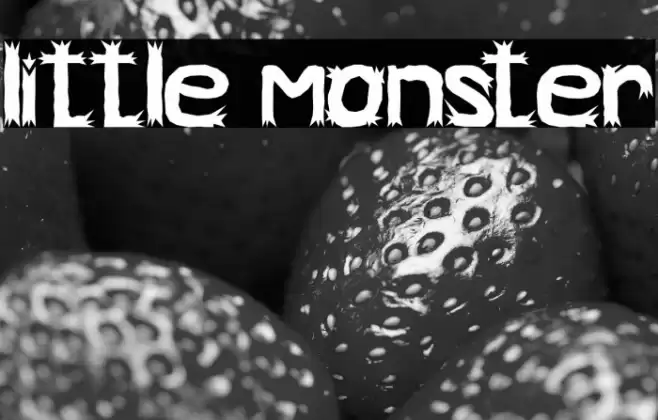 little monster Font examples