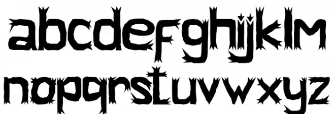 little monster Caratteri MINUSCOLO