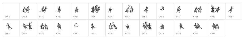 little people Character Map