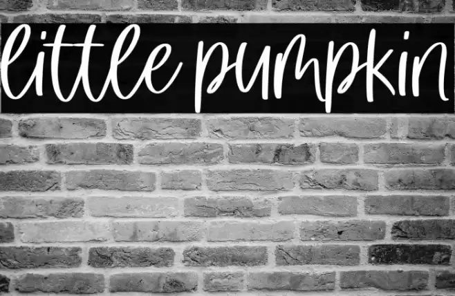 little pumpkin Font examples