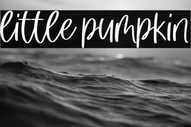 little pumpkin Font examples