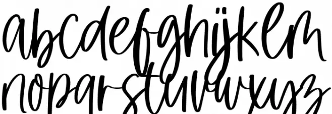 little pumpkin خط أحرف صغيرة