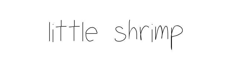 little shrimp  免费字体下载