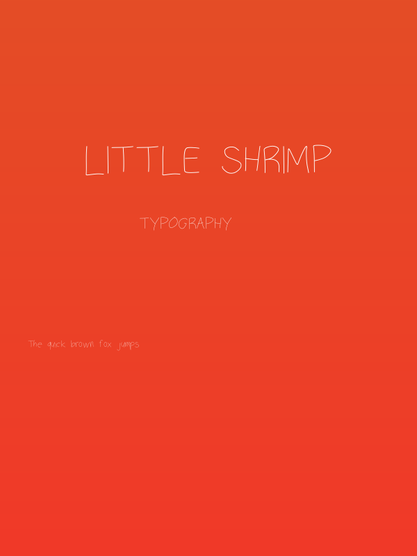 little shrimp Poster
