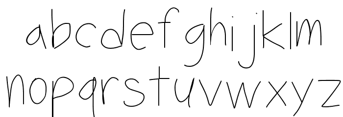 little shrimp Font LOWERCASE