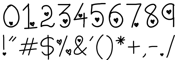 live love life Font OTHER CHARS