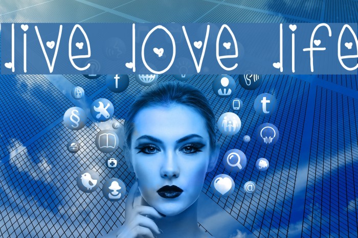 live love life Font examples